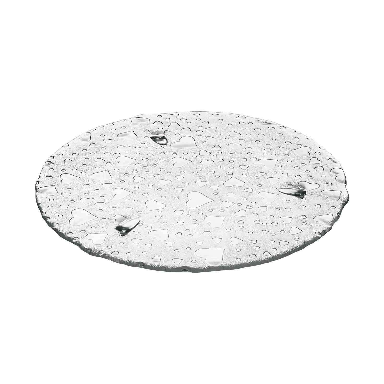 LEONARDO Tortenplatte Heart Tortenplatte ø 34.0 cm, Glas, (1x Tortenplatte, 1-tlg)