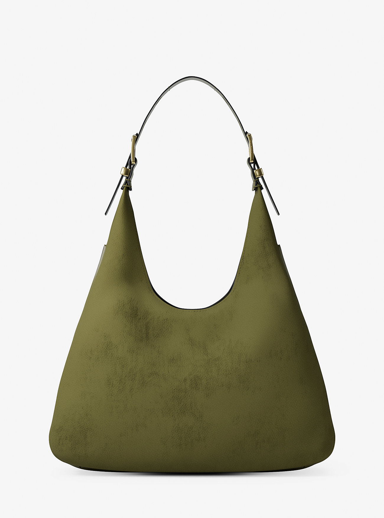 Nolita Stor Nubuck Hobo Skulderveske - PISTACHIOS