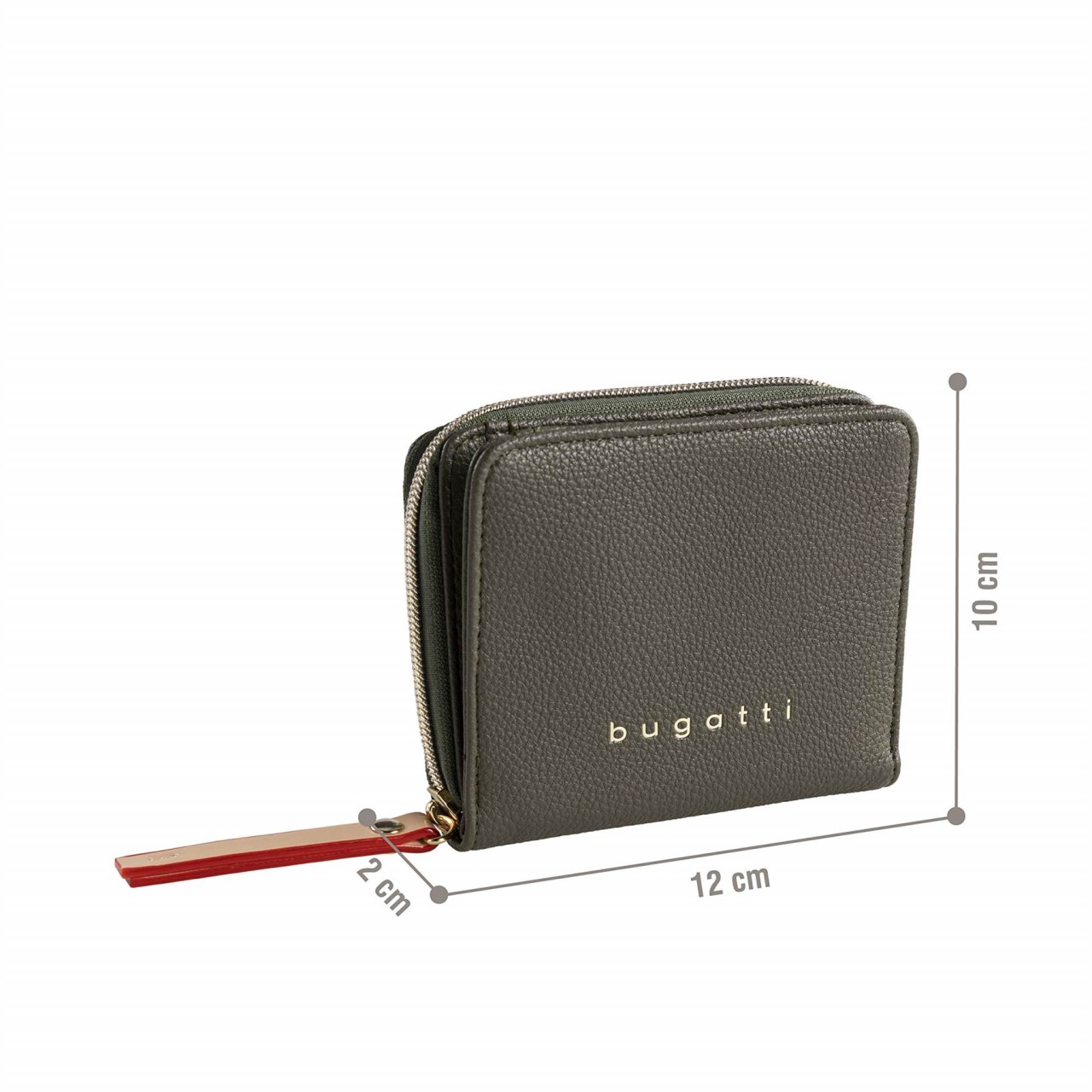 BUGATTI Handtaschen khaki ELLA wallet zip M