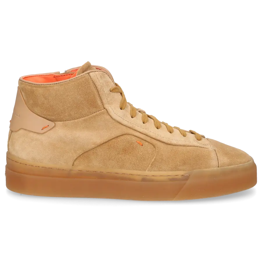 Santoni - Sneaker high 60935 Veloursleder - beige