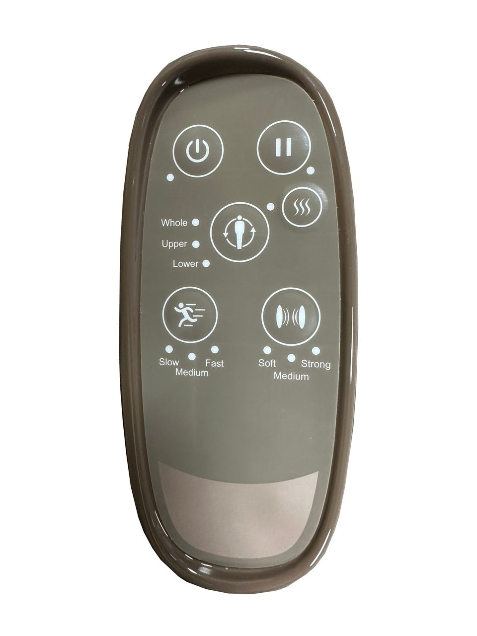 Happy Home elektrischer Massagesessel mit Hocker, Heizfunktion, Lautsprecher & 3D Mechanismus HWP71-BRN braun
