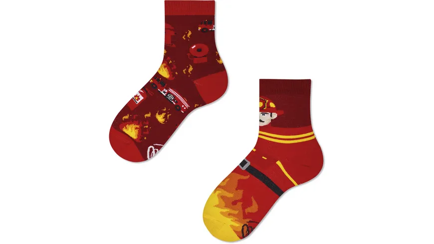 MANY MORNINGS Kinder Socken The Fireman Fireman