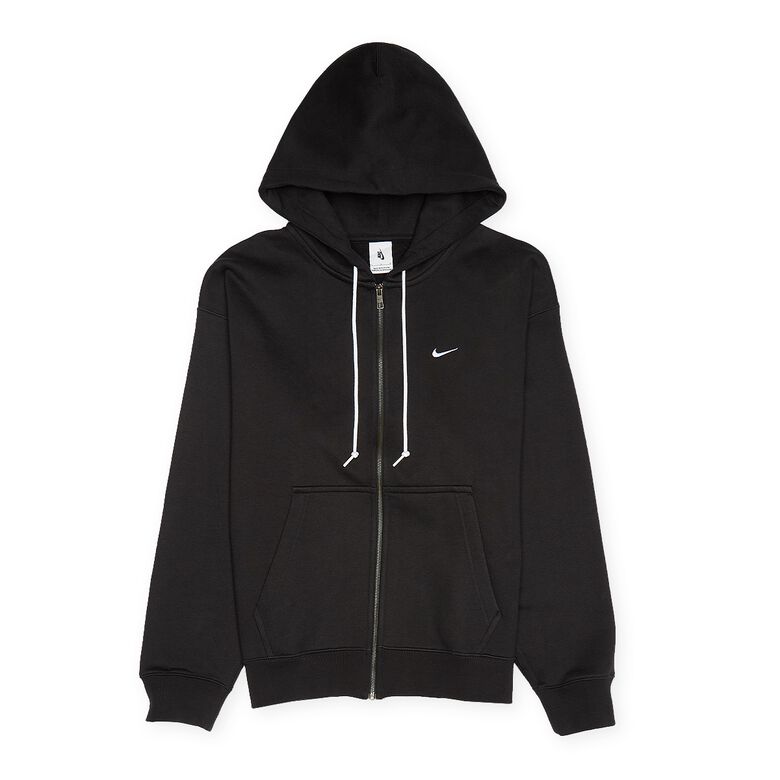NIKE Solo Swoosh HW Full-Zip Hoodie black/white