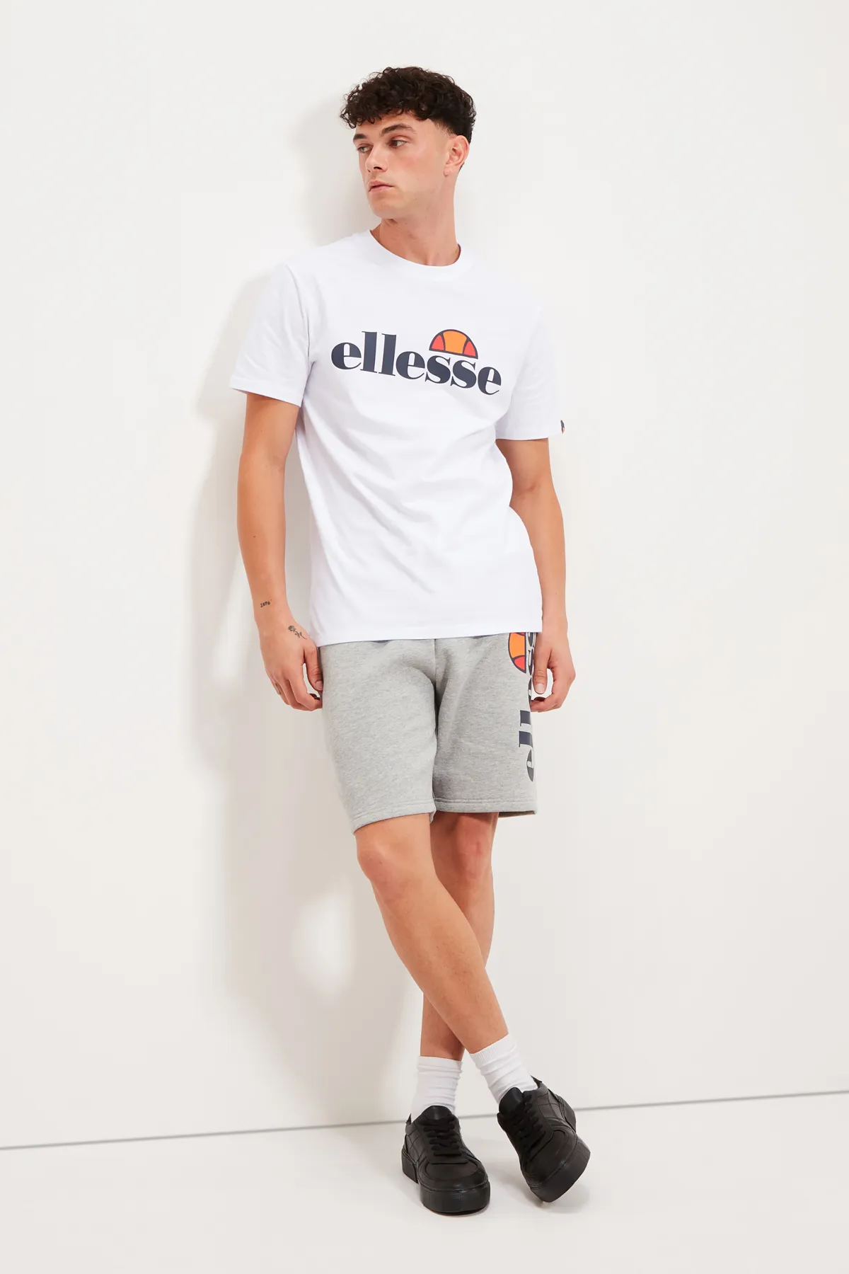 Ellesse  Herren T-Shirt SL PRADO TEE - Kurzarm, Crewneck, Rundhals, Logo-Print