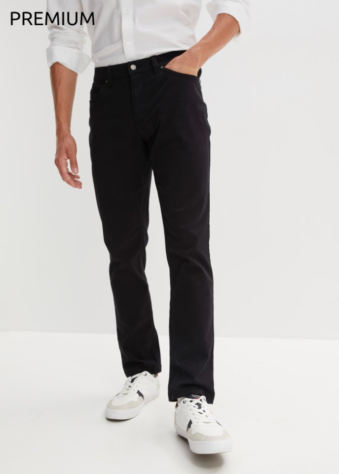 Essential Regular Fit Stretch-Hose, Straight aus Bio Baumwolle