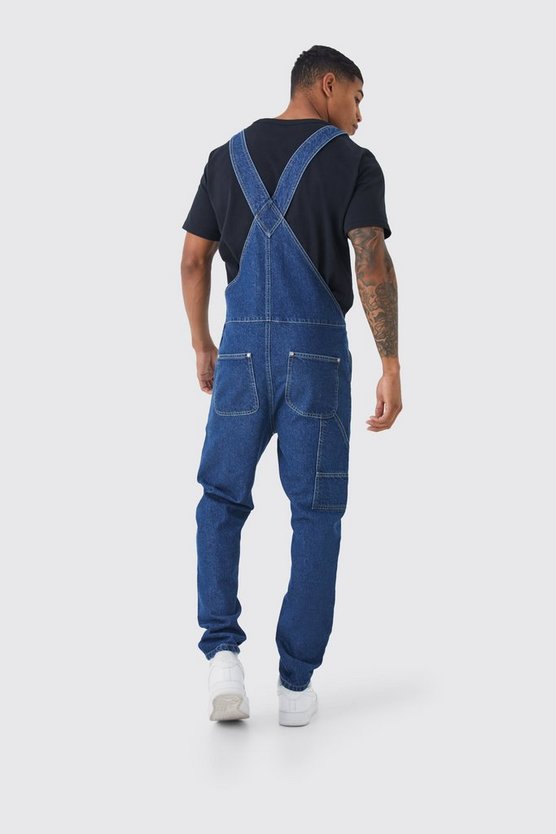 Lange Jeans-Latzhose