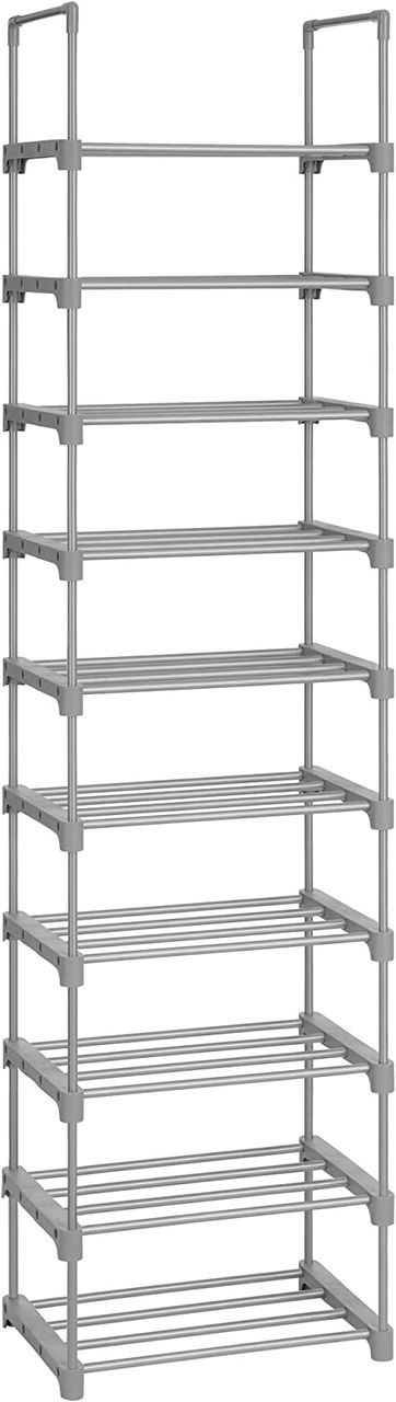 Songmics Schuhregal, 45x30x174cm, grau