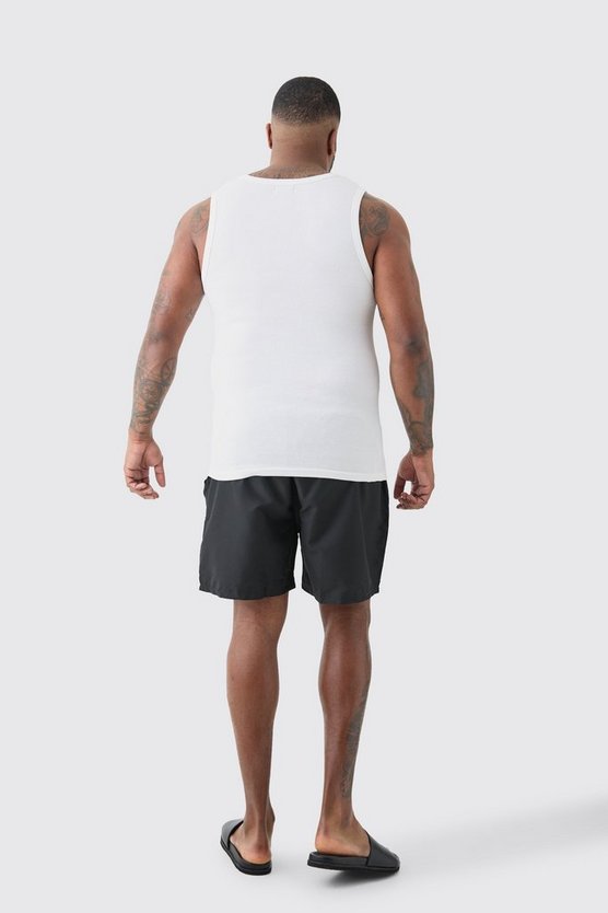 Plus mittellang Badehose