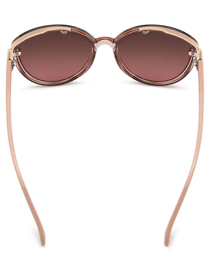 styleBREAKER Ovale Sonnenbrille in Transparent-Rose / Grau-Violett Verlauf günstig kaufen onesize