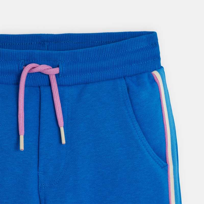 Bermuda bébé garçon bleu en coton recyclé Catimini