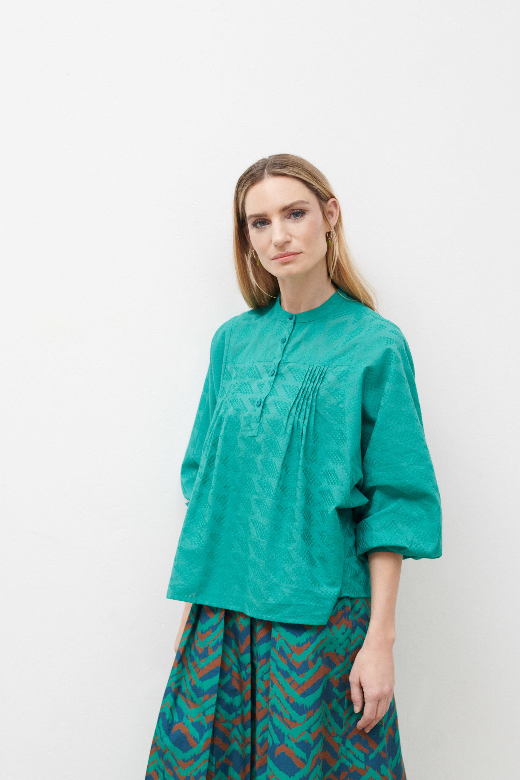chemise celestine vert menthe femme