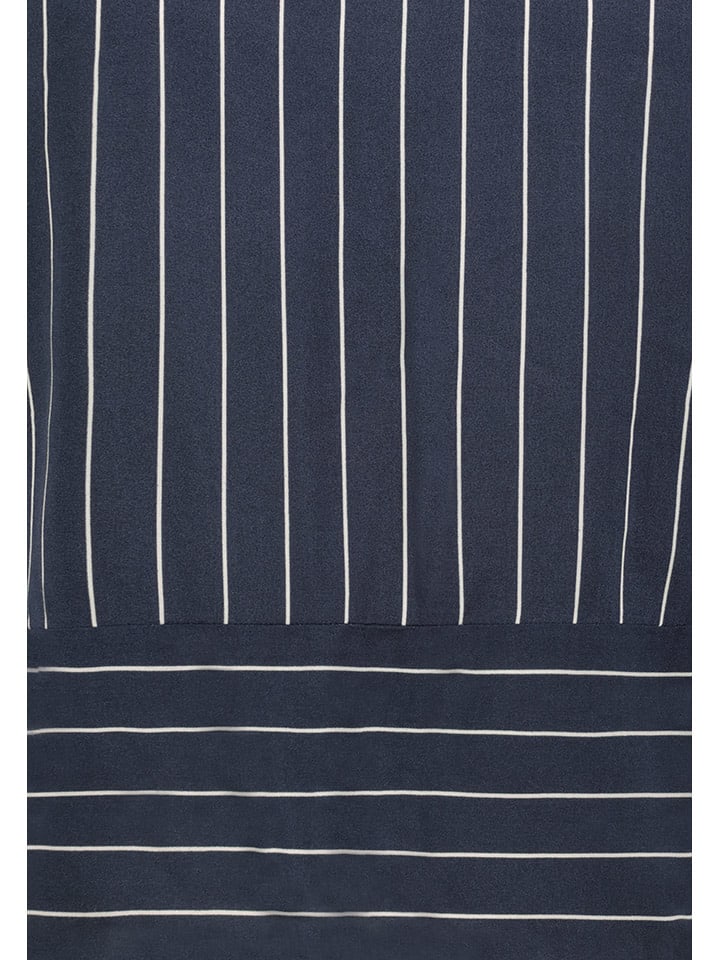 Fresh Made Blusentop in Dunkelblau/ Weiß günstig kaufen