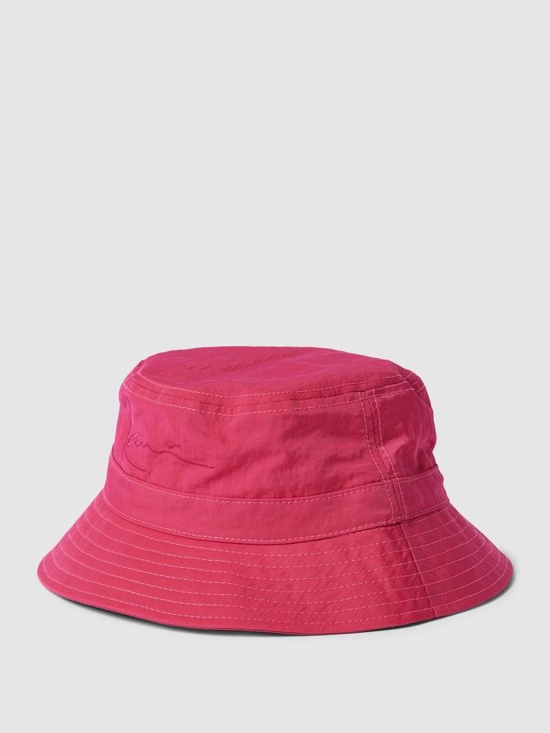 Bucket  Hat mit Label-Stitching - P&C x Karl Kani in pink