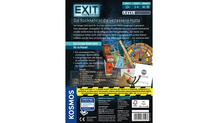 KOSMOS - EXIT - Die Rückkehr in die verlassene Hütte