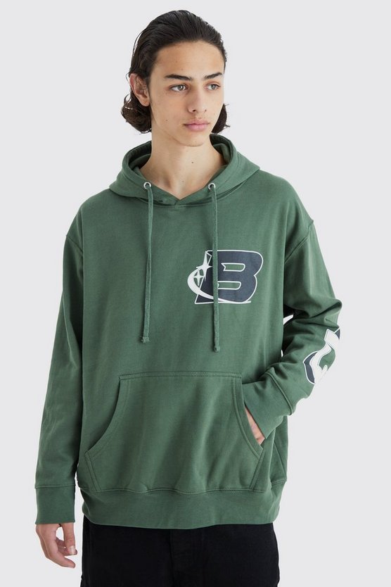 Oversize Hoodie mit Print