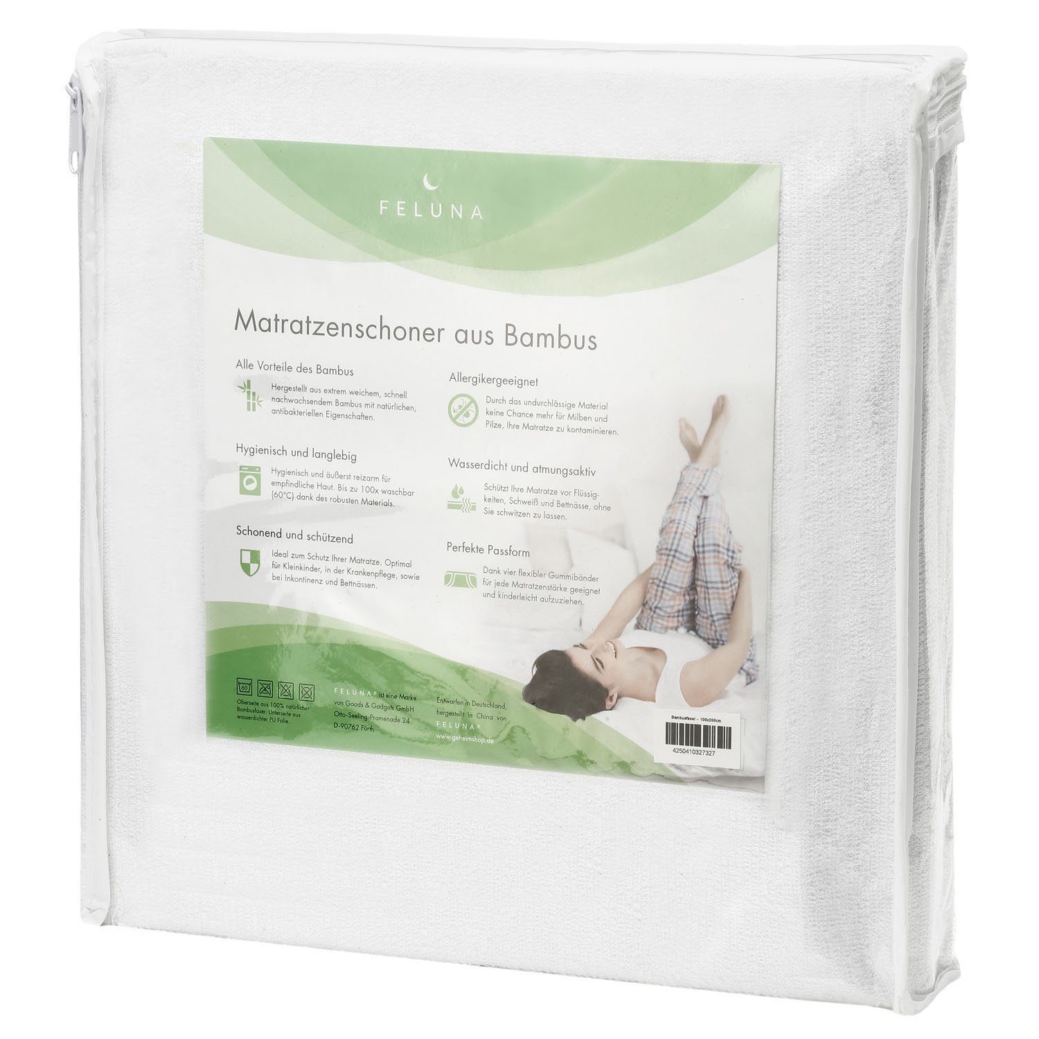 Matratzenschoner wasserdichte Matratzenauflage Feluna, Betteinlage Matratzenschutz