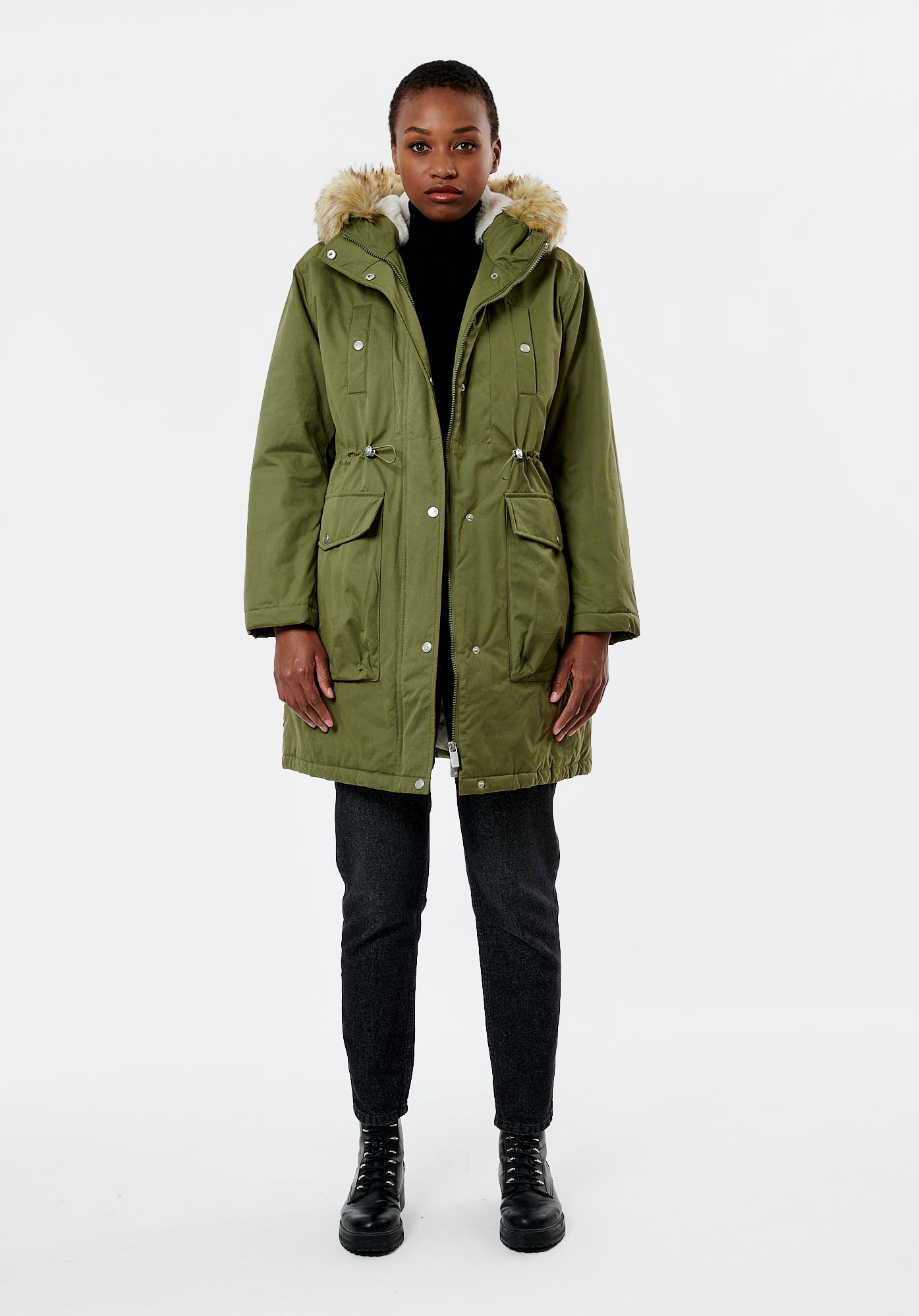 PARY   Parka kaki femme