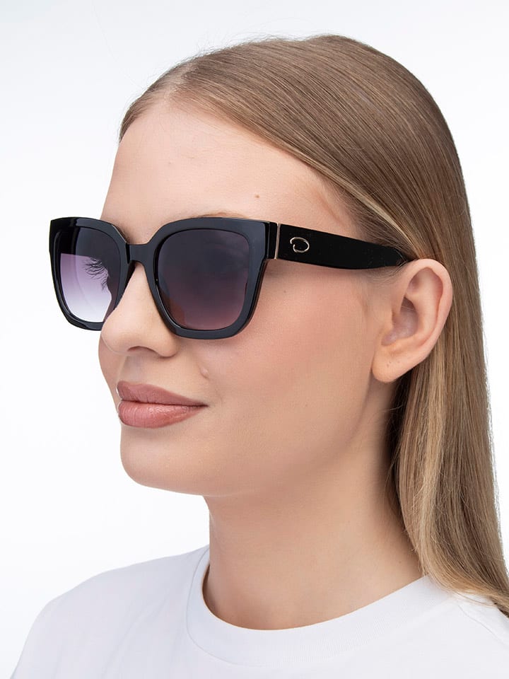 Oscar de la Renta Damen-Sonnenbrille in Schwarz/ Lila günstig kaufen 53