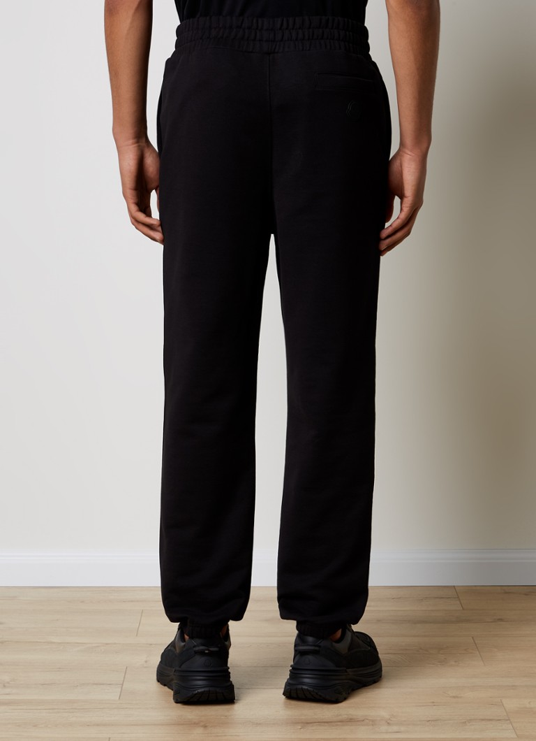 Pantaloni de trening Moncler conici cu logo brodat