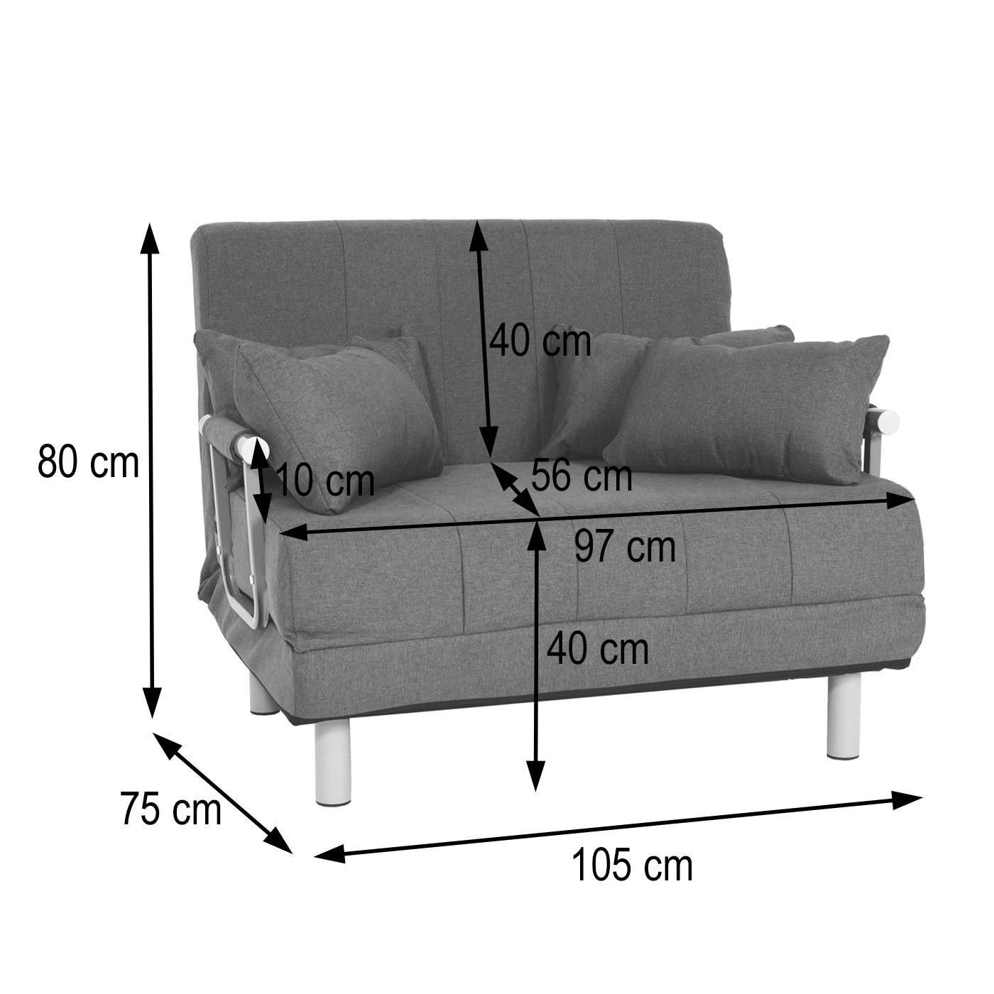 MCW Sessel MCW-K29, Mit Kissen, Schlaffunktion