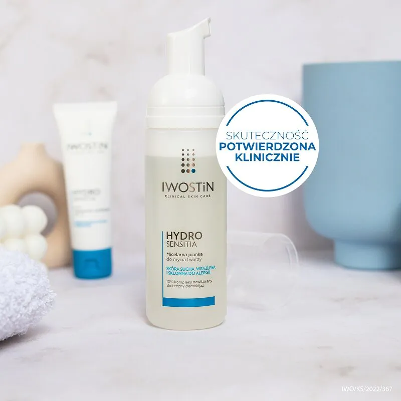 Iwostin Hydro Sensitia veido valymo ir makiažo valymo putos