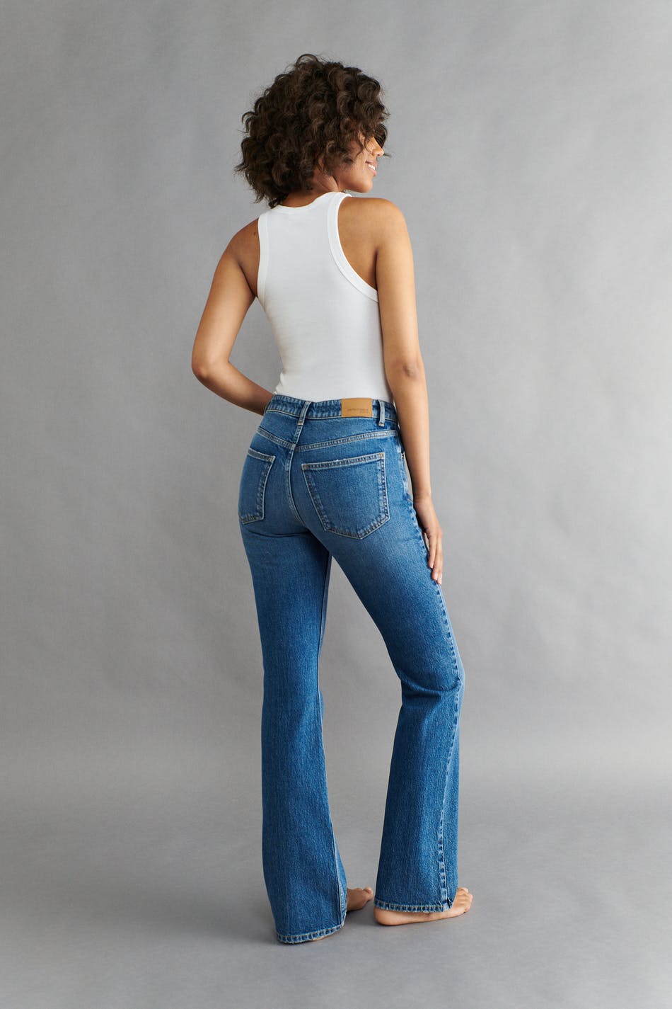 Full length flare jeans