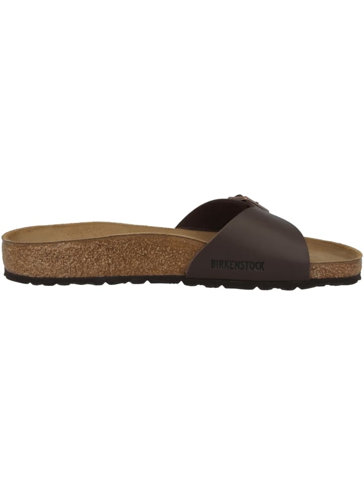 Birkenstock Pantolette Madrid Birko-Flor schmal in braun günstig kaufen 43