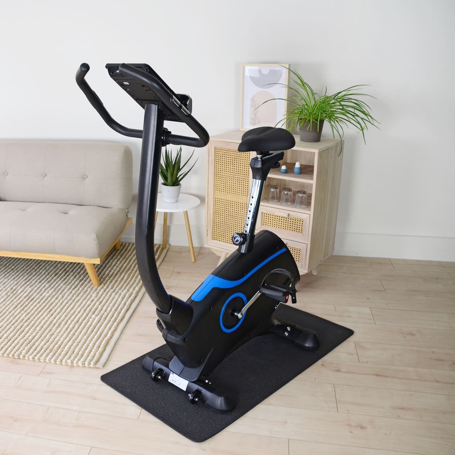 Skandika Ergometer Cardio Bike Atlantis Heimtrainer mit App Steuerung, Bluetooth, 32 Stufen, geräuscharm, Transportrollen, bis 150kg
