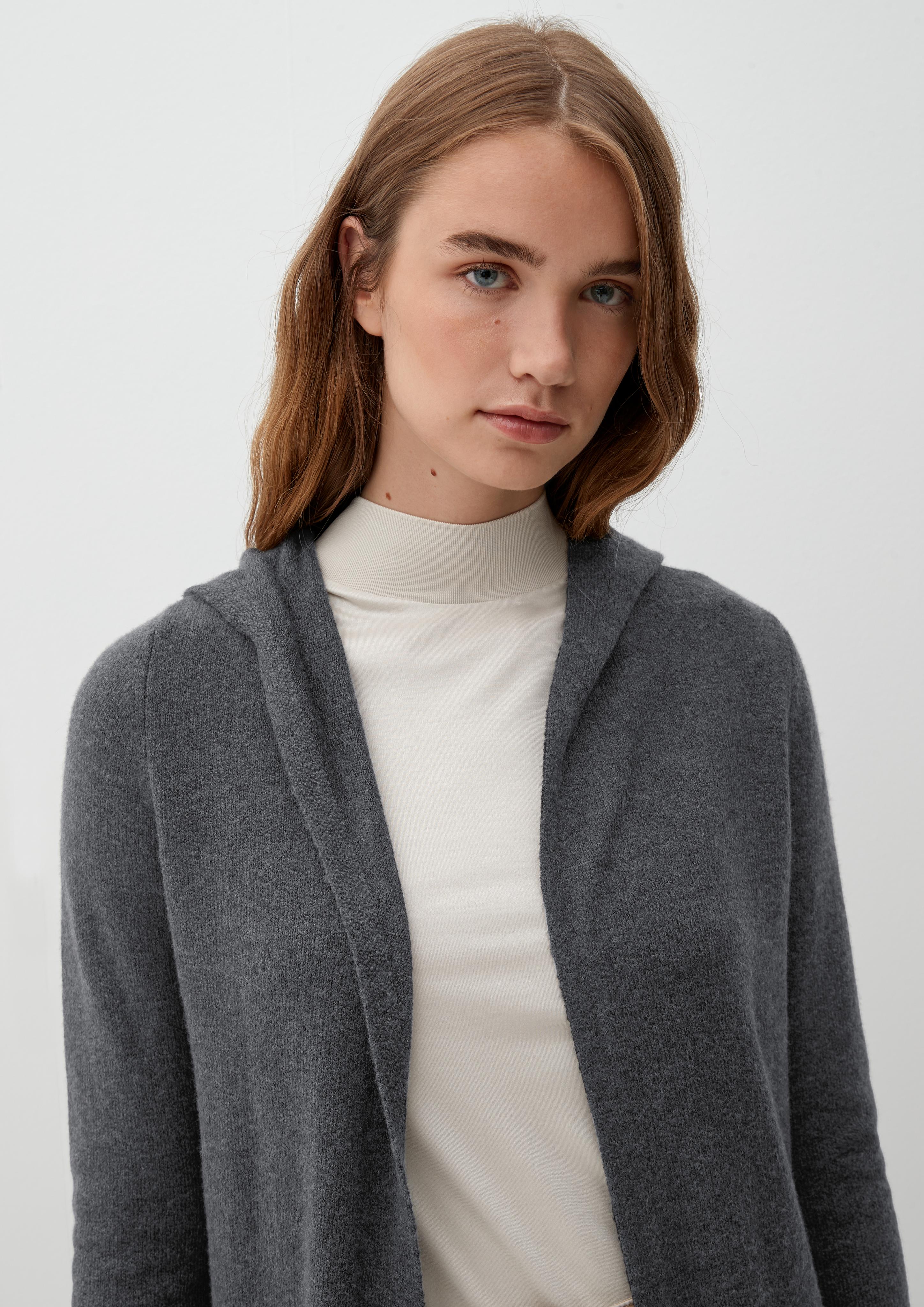 Long-Cardigan mit Kapuze  2118908-9898