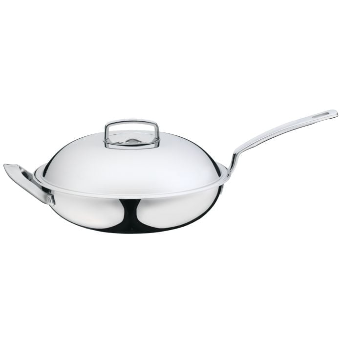 Wok mit Edelstahldeckel, 32 cm