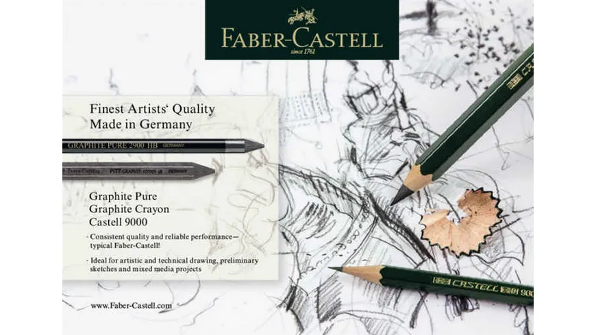 FABER-CASTELL Set Pitt Graphite medium Metalletui