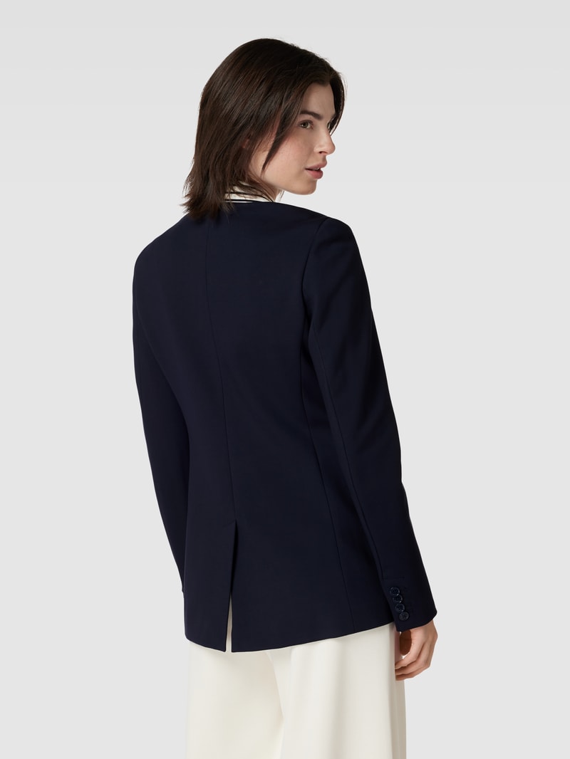 Slim Fit Blazer mit Pattentaschen in marineblau