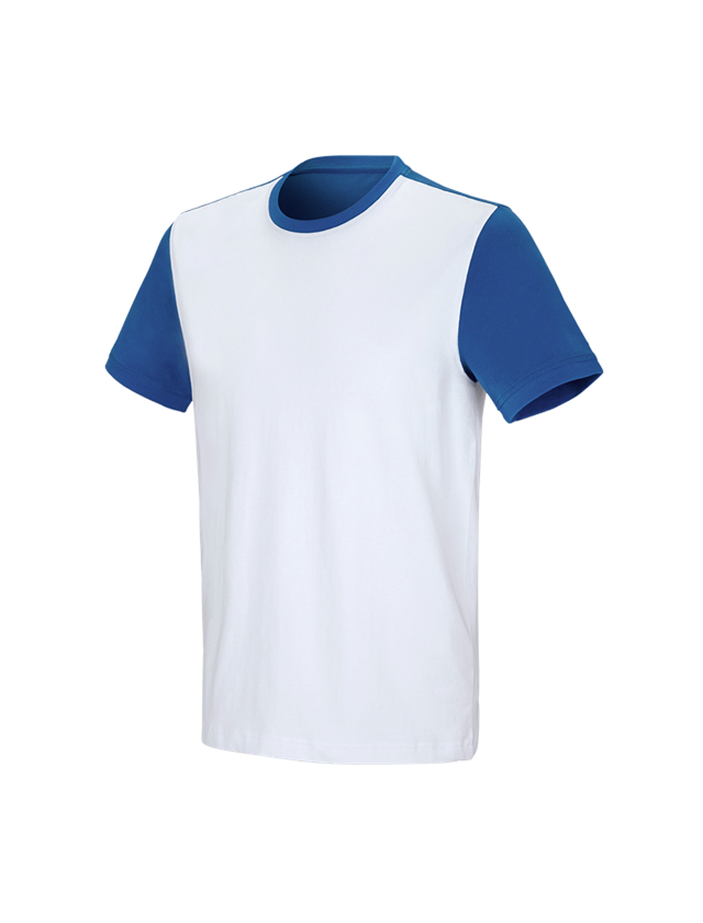 e.s. T-Shirt cotton stretch bicolor