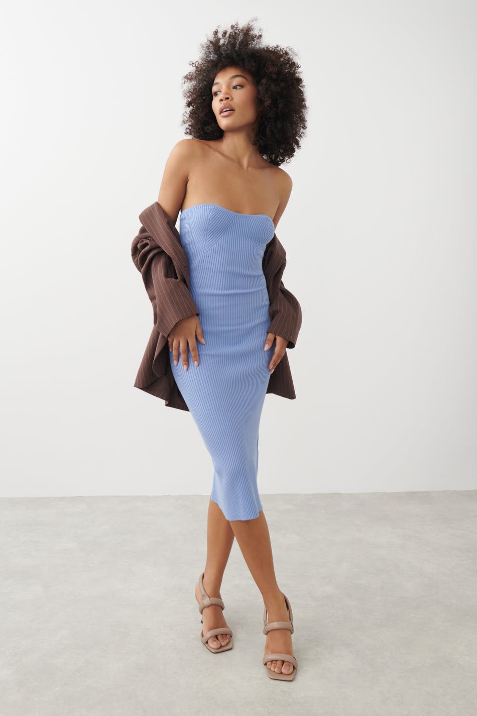Knitted tube dress