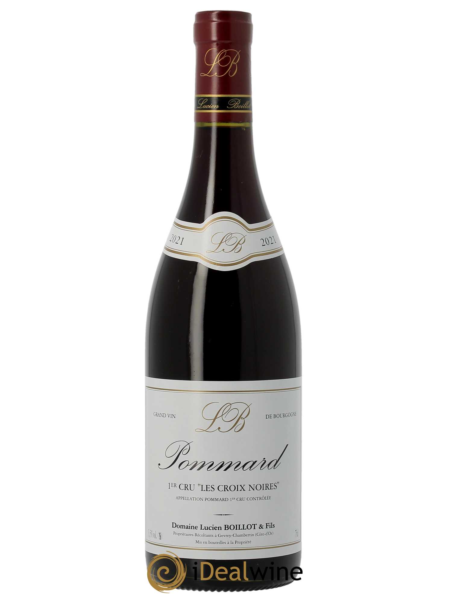 Pommard 1er Cru Les Croix Noires Lucien Boillot & Fils (Domaine)  2021 - Lot de 1 Bouteille