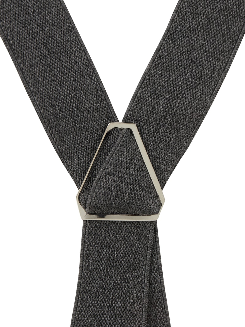 Hosenträger in X-Form in schwarz