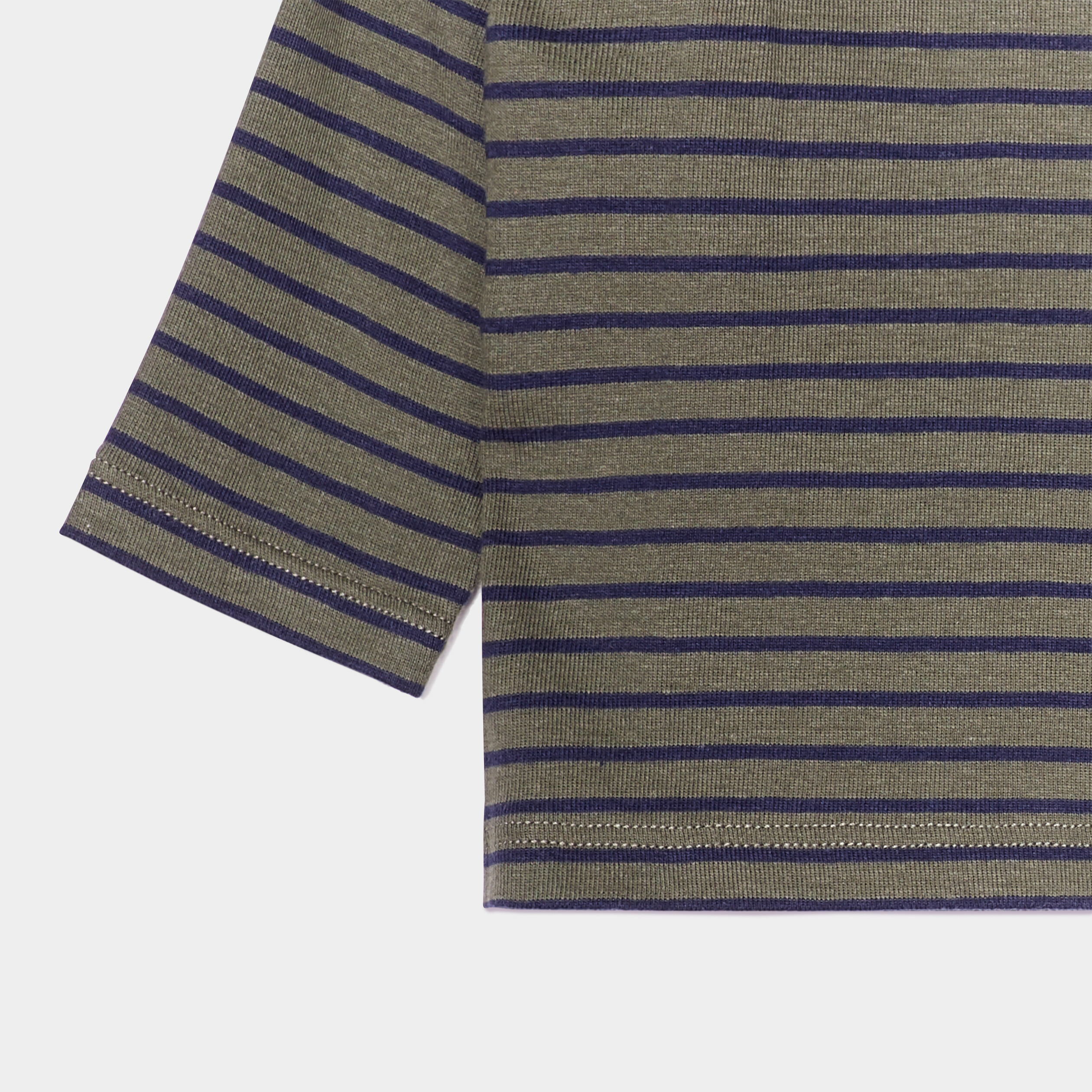Sous-pull col roulé boutonné coton vert kaki bébé garçon | La Halle