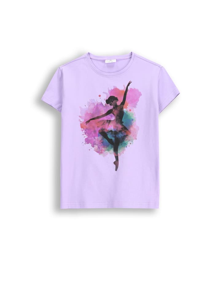 Coccodrillo T-Shirt mit kurzem Ärmel in violett günstig kaufen
