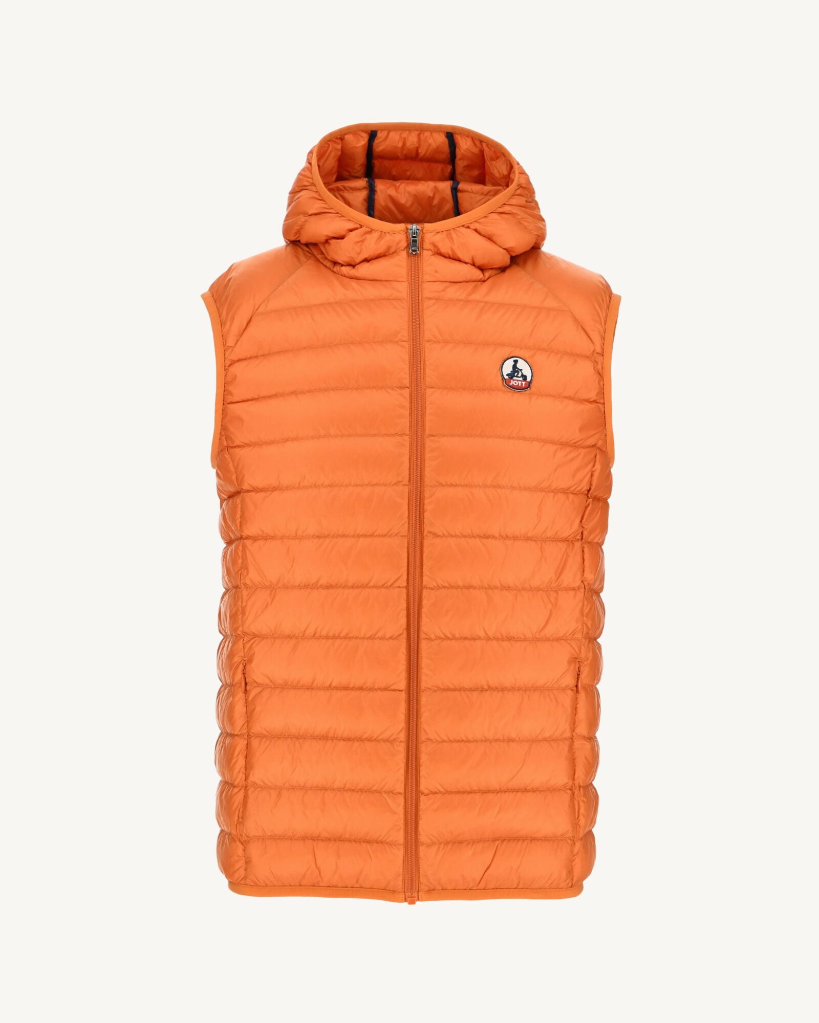 Doudoune sans manches à capuche Orange Pat