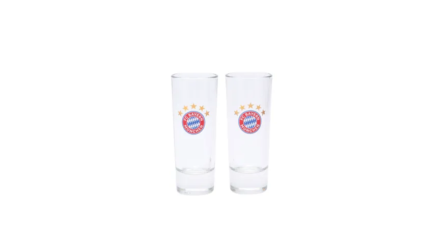 FC BAYERN MÜNCHEN Schnapsglas 5 Sterne 2er-Set