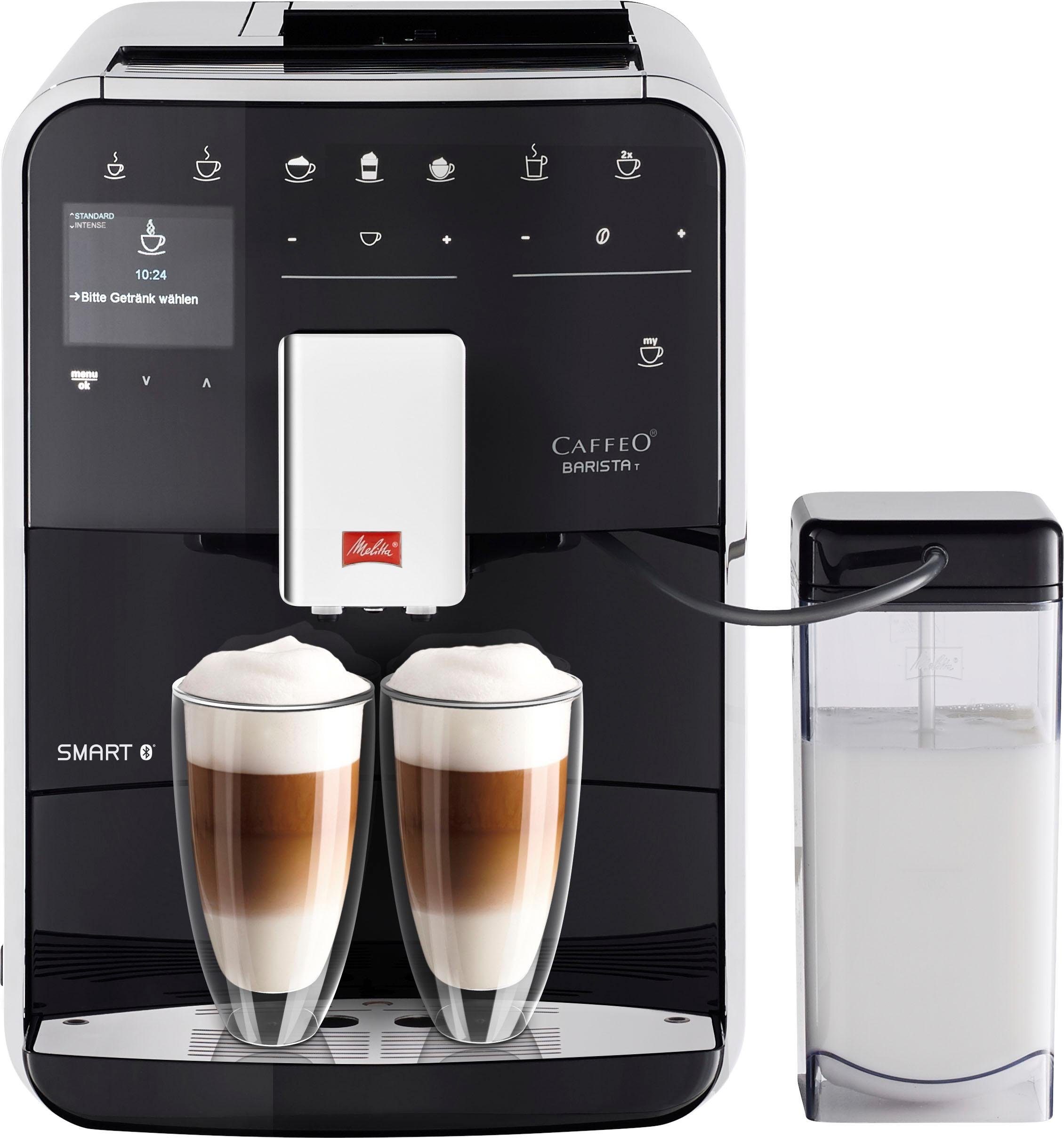 Melitta Kaffeevollautomat Barista T Smart® F 83/0-102, schwarz, 4 Benutzerprofile&18 Kaffeerezepte, nach italienischem Originalrezept