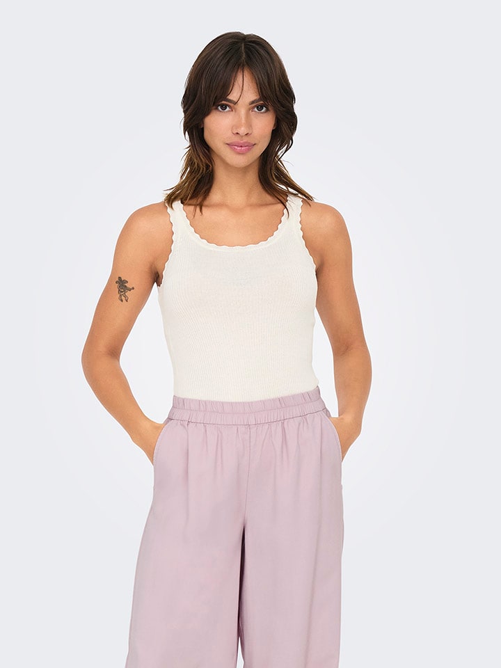 ONLY Top in Weiß günstig kaufen