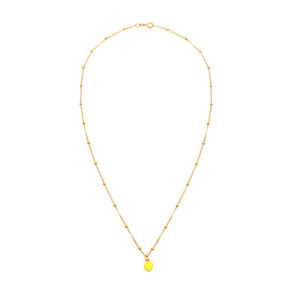 Elli Elli Collier Pendentif en forme de coeur pour dames avec émail en 925/1000 argent Bijoux