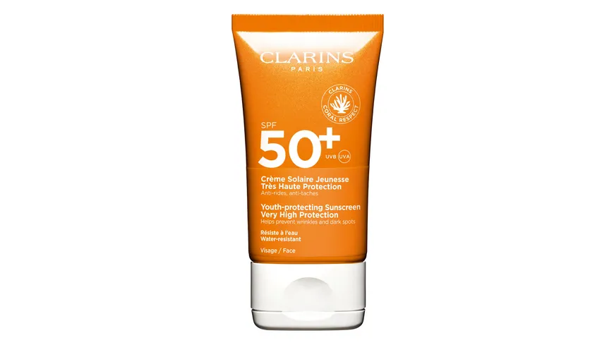CLARINS Sonnenschutz-Creme mit Anti-Falten-Wirkung für das Gesicht SPF 50+ 50 ml