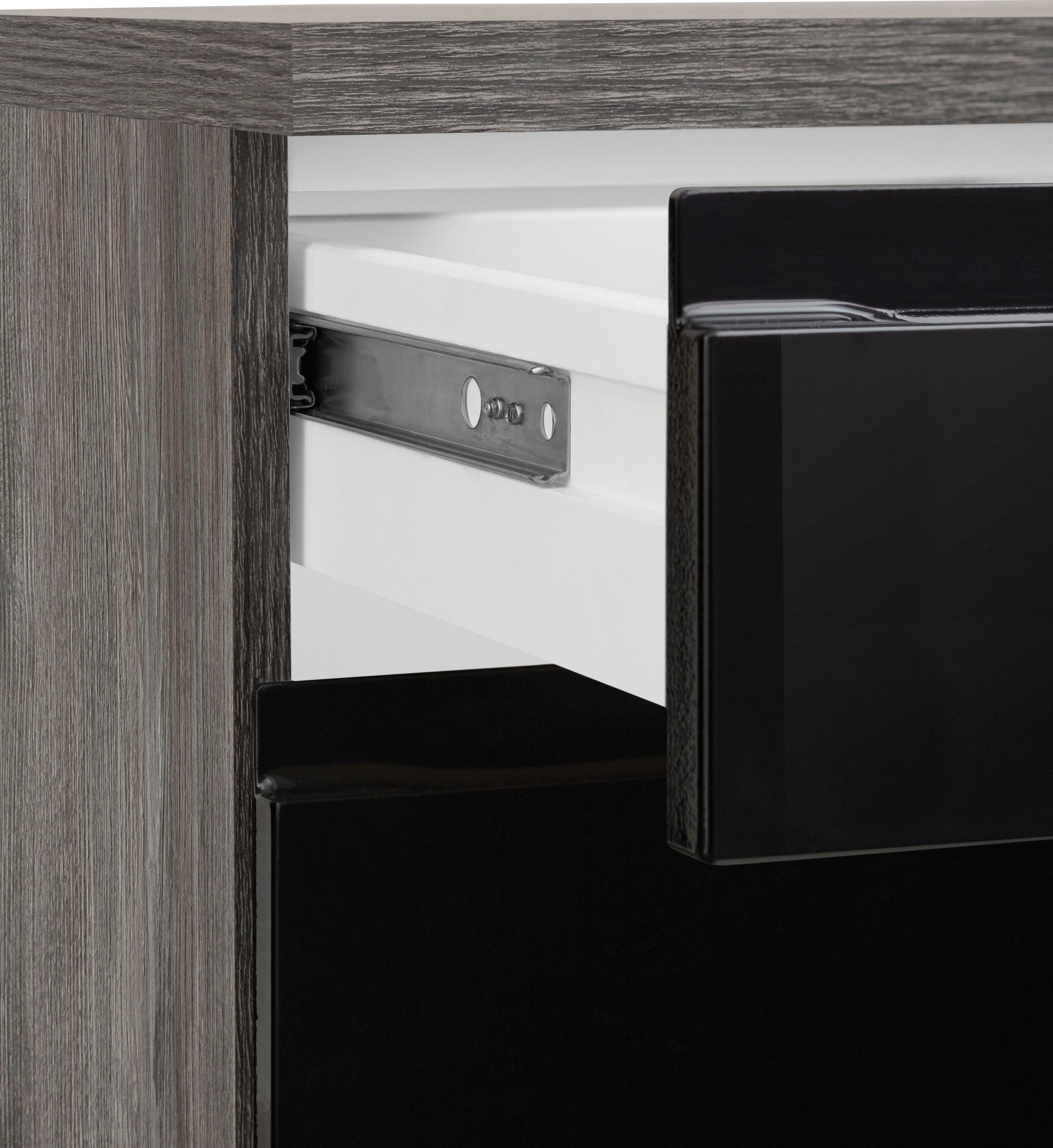 HELD MÖBEL Küche Virginia, Breite 390 cm, mit Glaskeramik-oder Induktionskochfeld