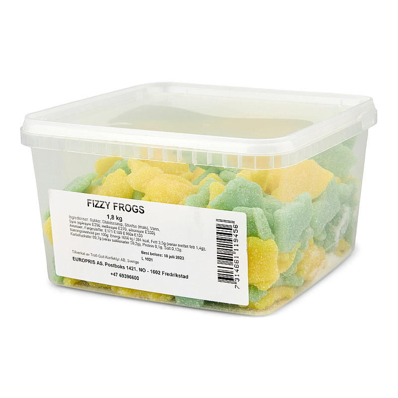 KnallGodt Fizzy frogs 1,8 kg