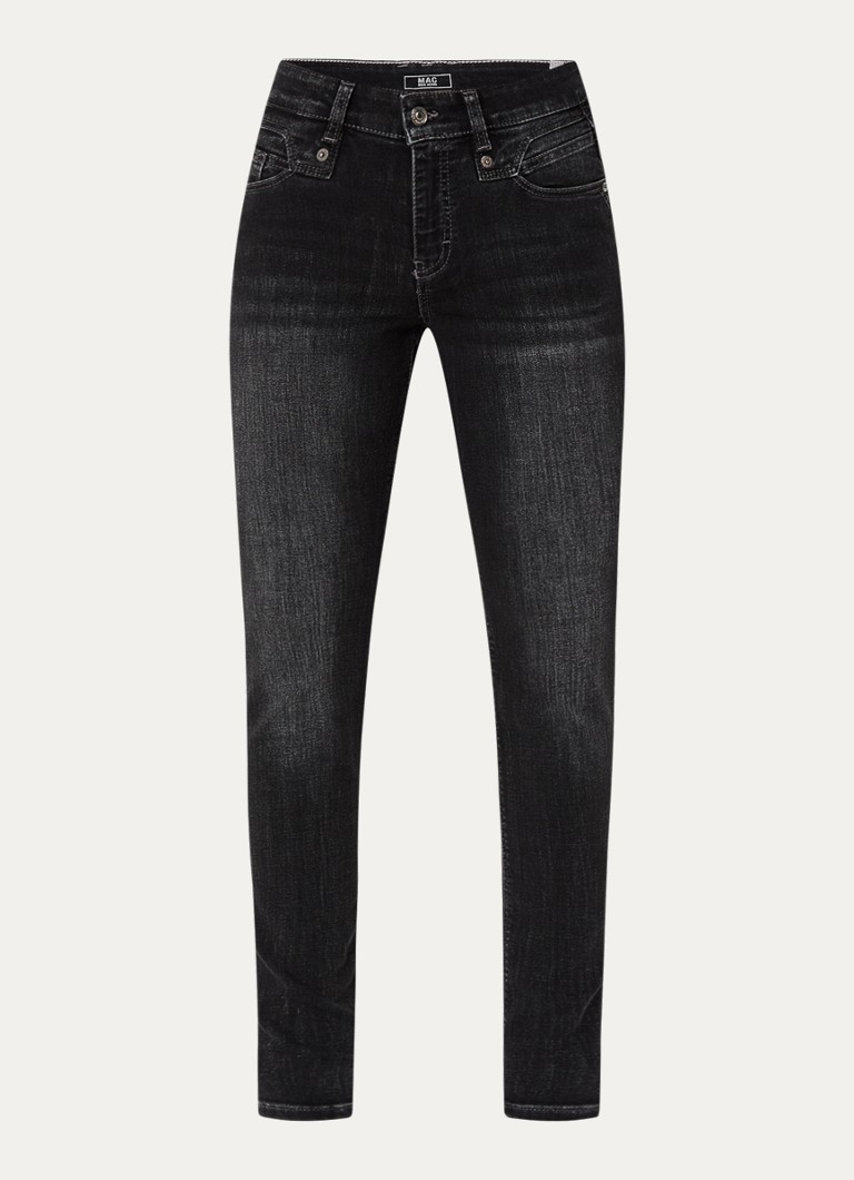 Blugi skinny MAC Rich High Waist în nuanță închisă