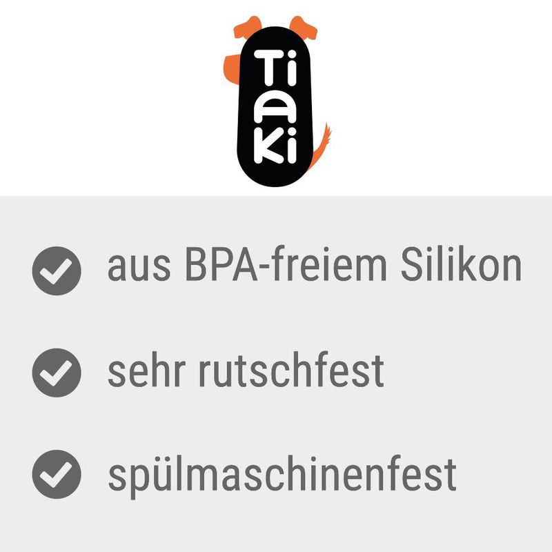TIAKI Silikon Napfunterlage Aston Dachshund