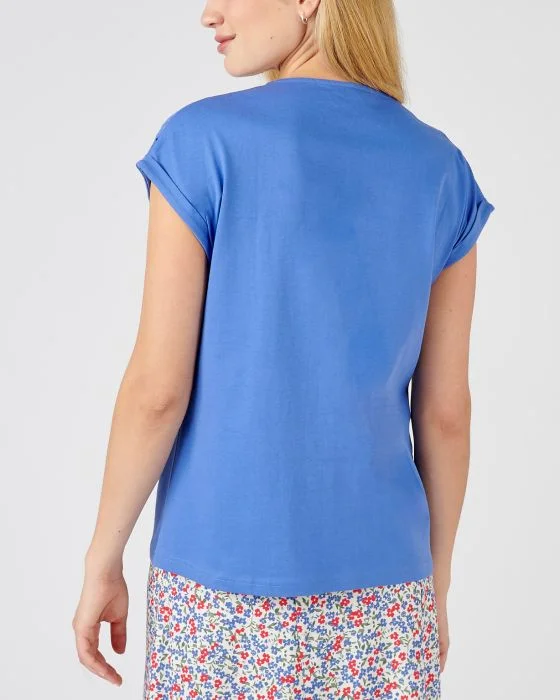 Tee-shirt détails broderie anglaise