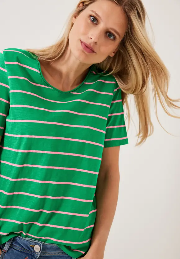 CECIL T-Shirt mit Streifenmuster